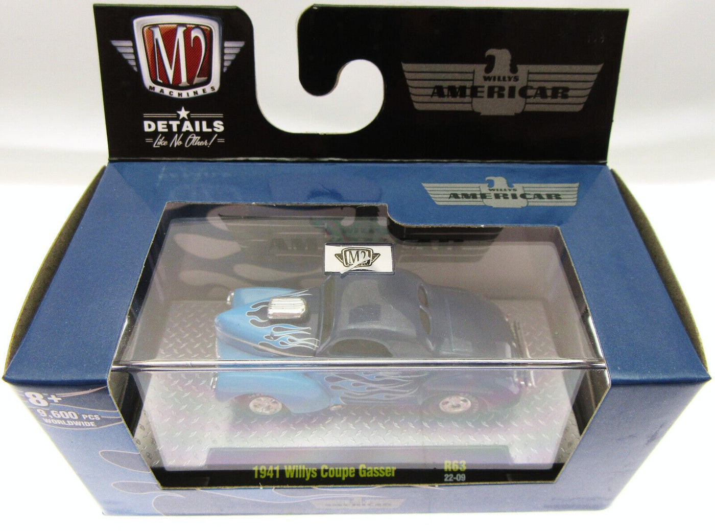M2 Details ~ 1941 Willys Coupe Gasser ~ 1:64 Scale ~ Die Cast Car