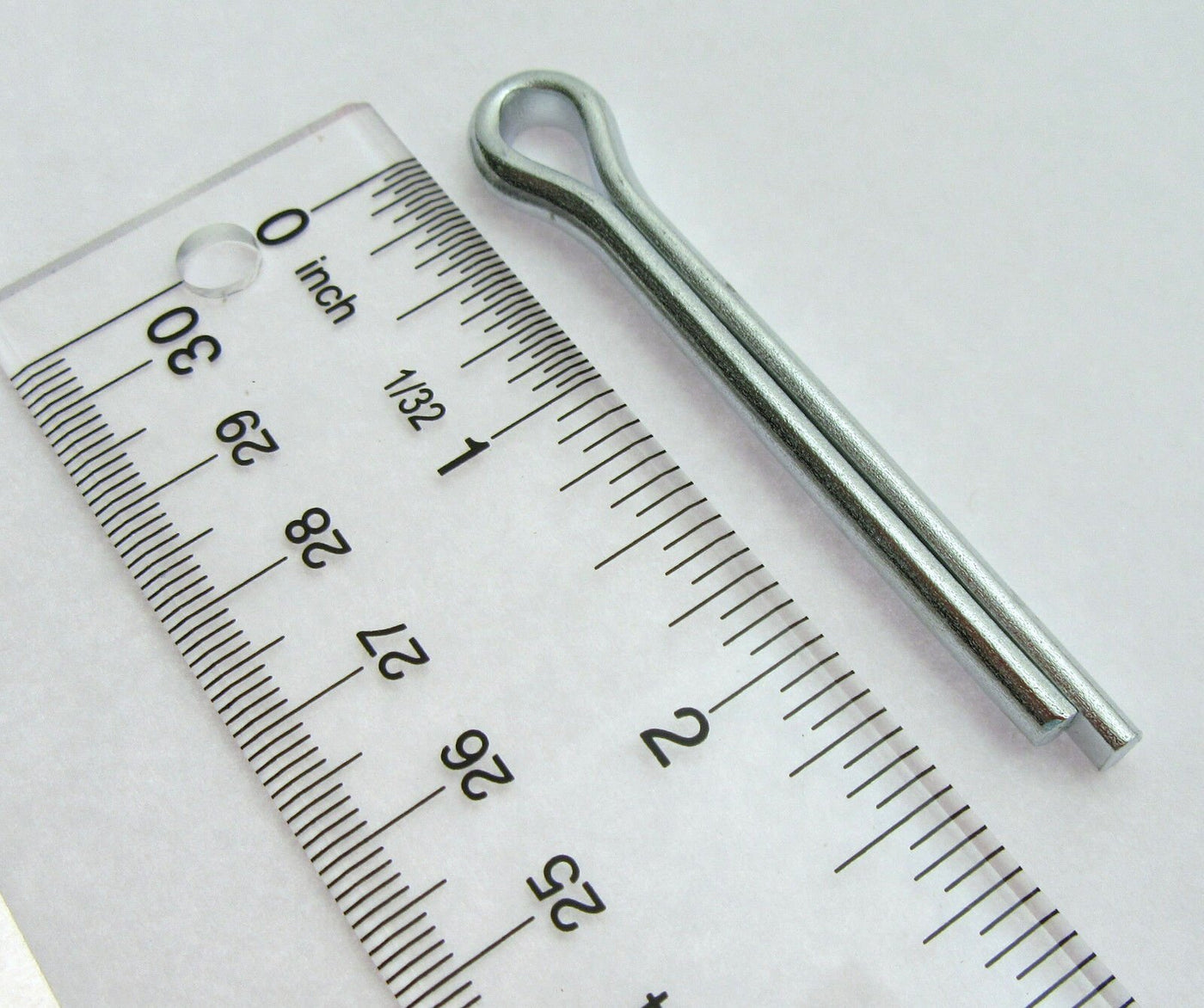 Cotter Split Pin ~ 1/4 inch x 2 inch ~ Extra Long ~ Zinc Plated