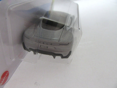 Hot Wheels Exotics ~ Tesla Roadster ~ Silver ~ 1:64 Scale