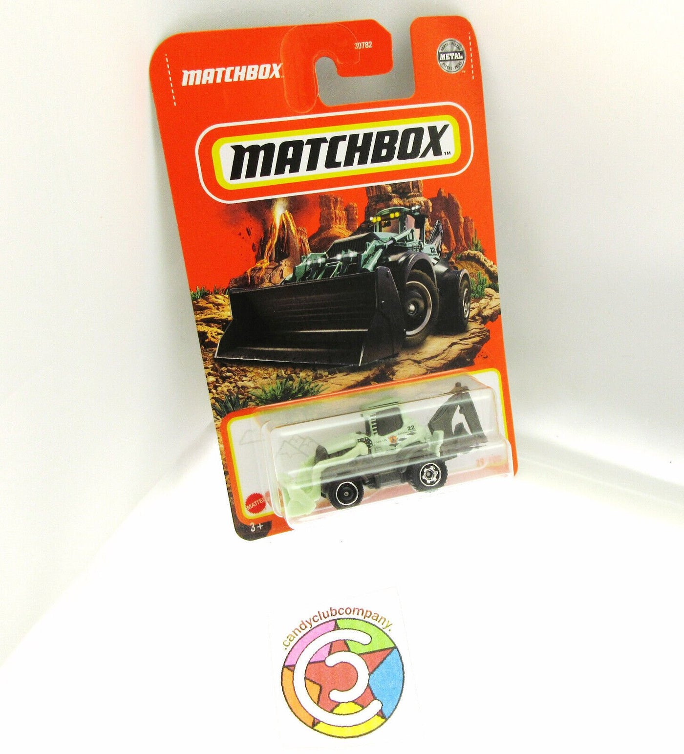 MBX Backhoe ~ Backhoe & Loader ~ Black & Teal ~ 1:64 Scale ~ Matchbox