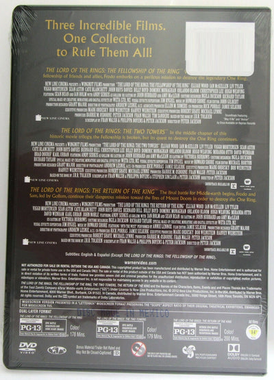 The Lord of the Rings ~ 3-Film Collection ~ Movie ~ New DVD