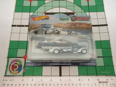 HW Classic Hydroplane Speed Waze ~ Hot wheels ~ Team Transport