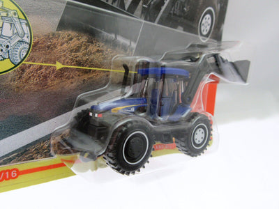 Matchbox Working Rigs ~ New Holland Biodirectional Tractor ~ Metal ~ Blue