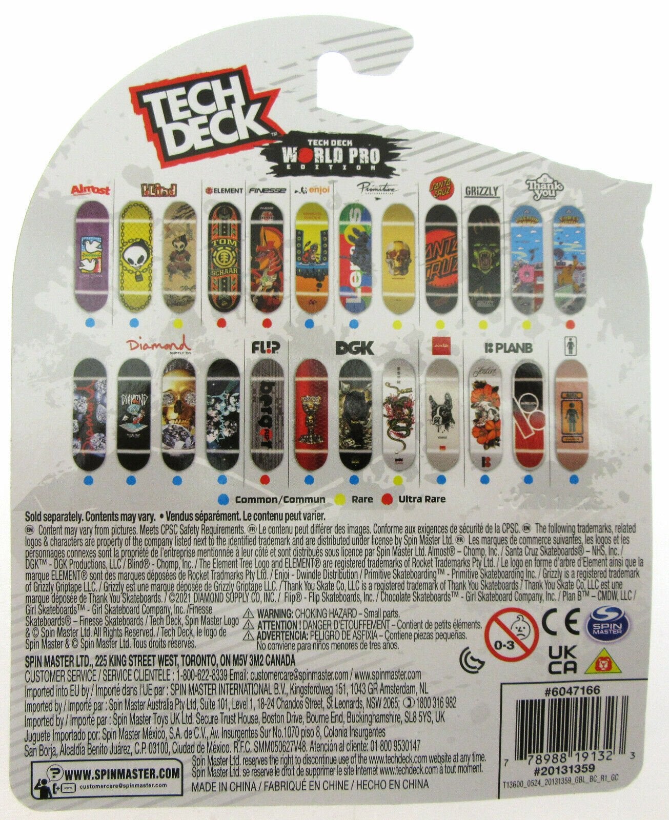 Tech Deck ~ Grizzly ~ Skateboard / Fingerboard ~ World Edition ~ Bear