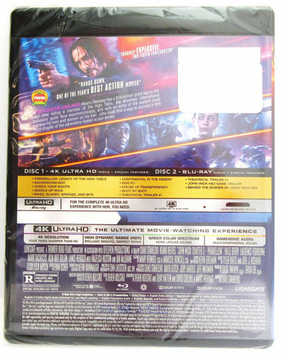 John Wick: Chapter 3 - Parabellum ~ Movie ~ New 4K Ultra HD + Blu-ray
