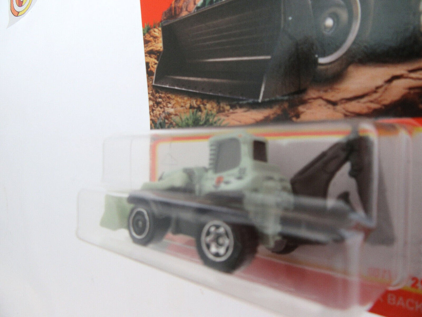 MBX Backhoe ~ Backhoe & Loader ~ Black & Teal ~ 1:64 Scale ~ Matchbox
