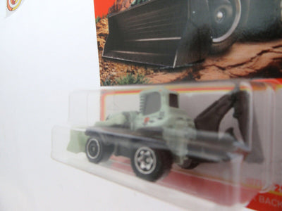 MBX Backhoe ~ Backhoe & Loader ~ Black & Teal ~ 1:64 Scale ~ Matchbox