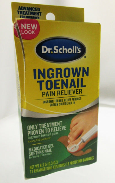 Dr Scholl's Ingrown Toenail Pain Reliever Sodium Sulfide Gel Cushions & Bandages