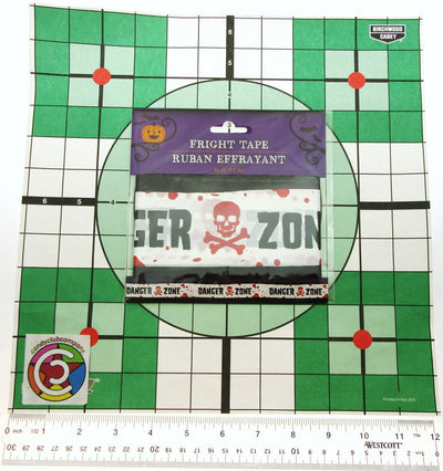 Fright Tape ~ Danger Zone ~ Halloween Decoration ~ 30 Feet