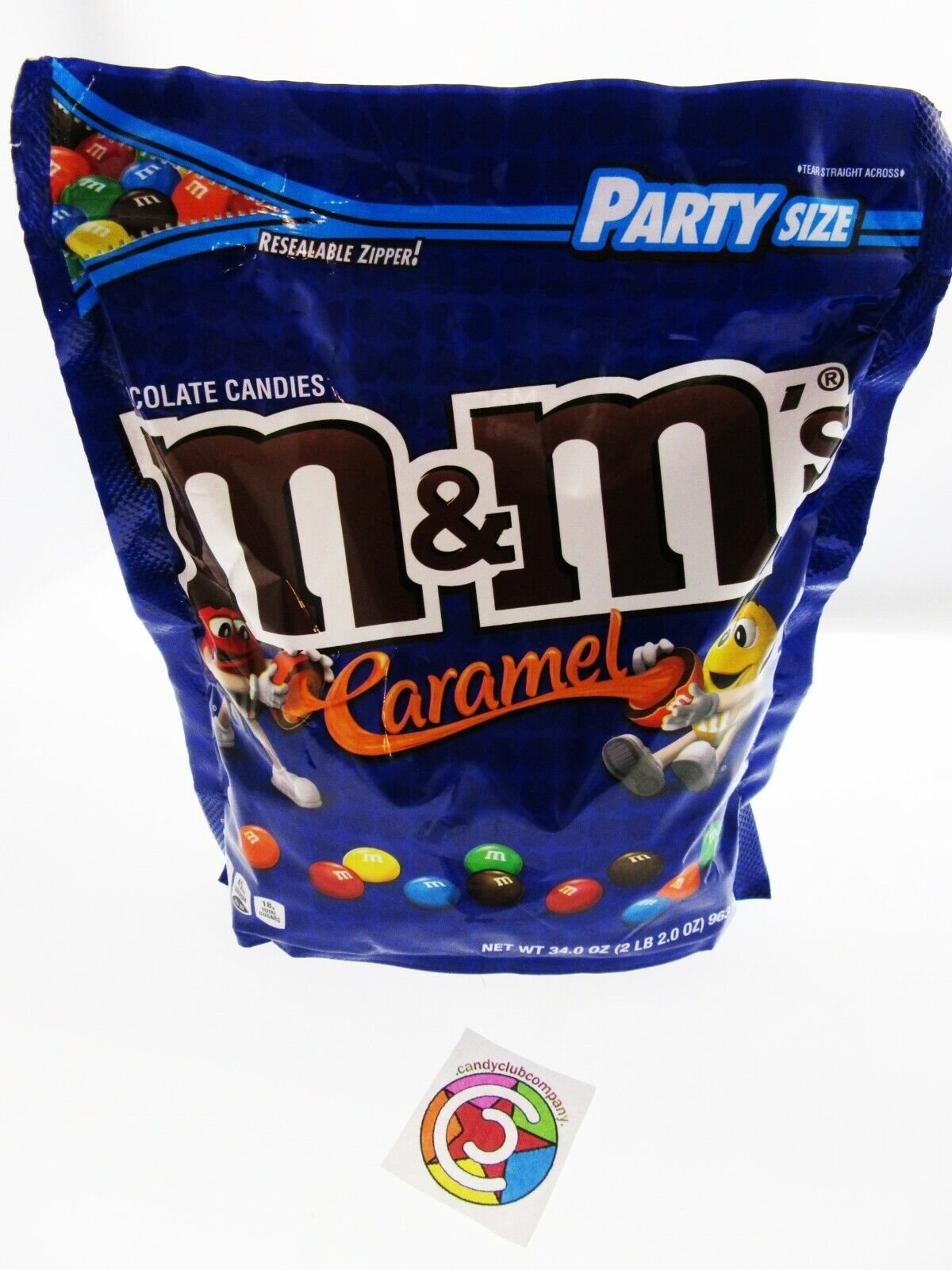 M&M's ~ Caramel ~ m and m ~ Candy ~ 34oz Party Size Bag