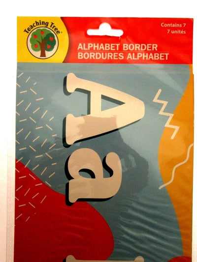 Teaching Tree Alphabet Border Educational Poster - Multicolor
