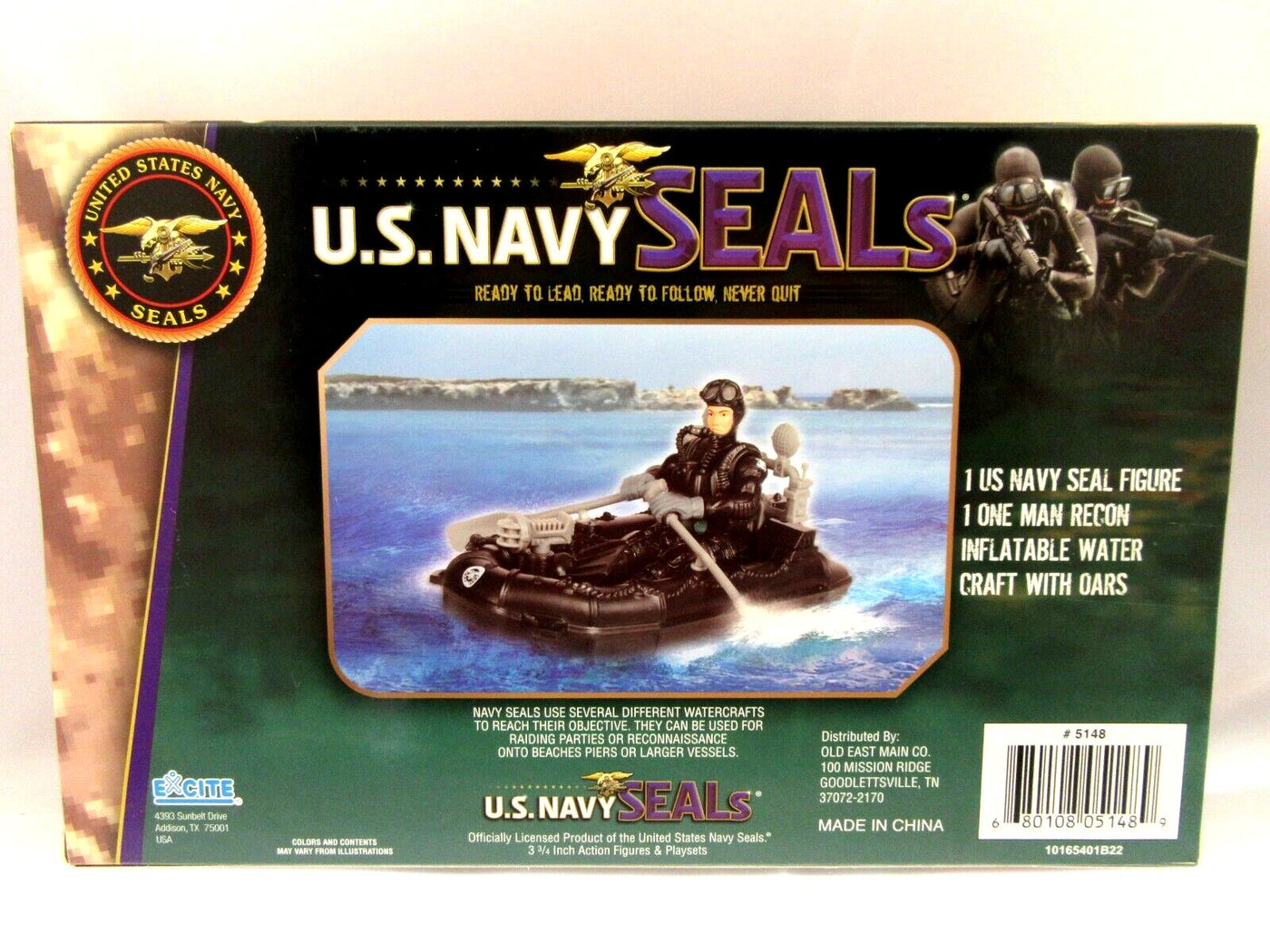 U.S. Navy Seals Playset - Water Craft with oars