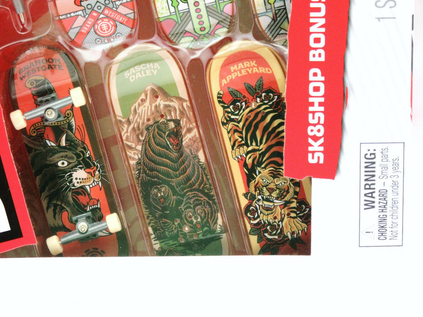 Tech Deck ~ Element ~ Skateboard  / Fingerboard ~ Sk8shop Bonus Pack ~ 6 pack