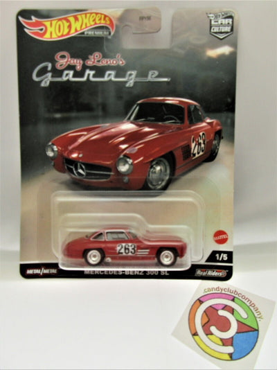 Jay Leno's Garage ~ Mercedes Benz 300 SL  ~ Hot Wheels Premium ~ Die Cast