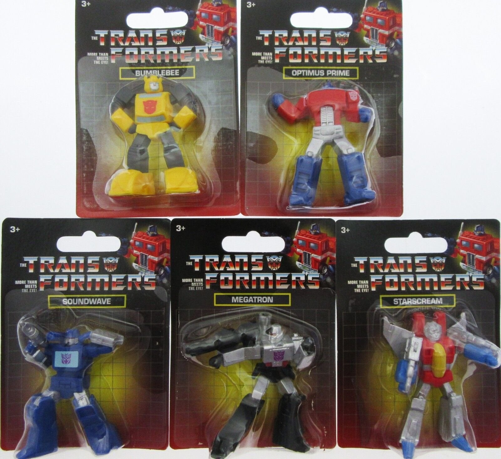 Transformers 5 Toy Figurine Collectibles ~ Optimus Prime Starscream Me ...