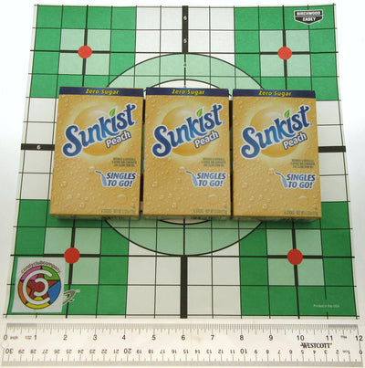 Sunkist Peach ~ Packets ~ Zero Sugar Free ~ Drink Mix ~ 3 Boxes