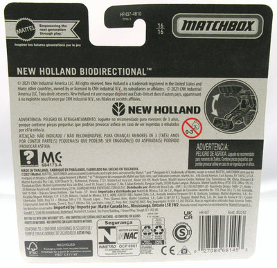 Matchbox Working Rigs ~ New Holland Biodirectional Tractor ~ Metal ~ Blue