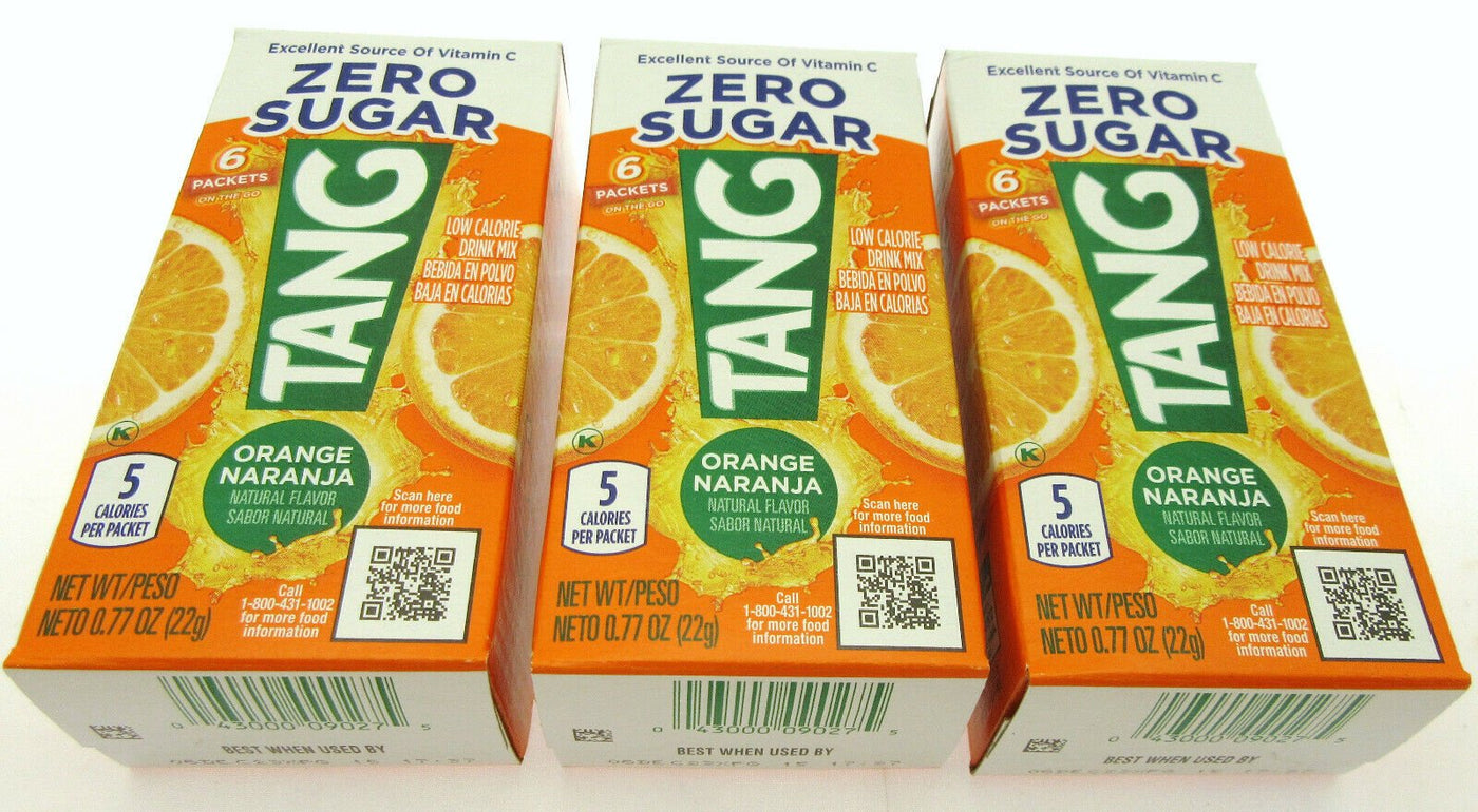 8 Boxes Orange TANG - On the Go - Zero Sugar (48 Packets 8 Boxes Orange TANG - On the Go - Zero Sugar (48 Packets