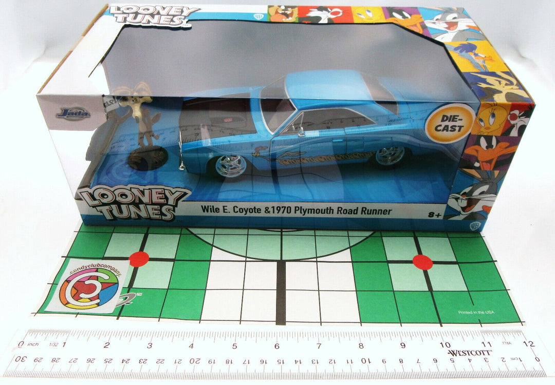 ミニカー Wile E. Coyote & Plymouth Roadrunner Looney Tunes 1970 Plymouth Road Runner w Wile E. Coyote Jada