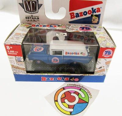 M2 Details ~ Bazooka 75th Anniversary 1957 Chevrolet Sedan Delivery Die Cast Car