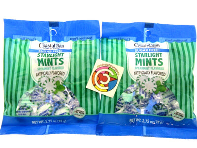 Spearmint Sugar Free Coastal Bay Hard Candy 2.75oz bag Lot of 2