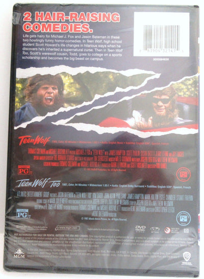 Teen Wolf 1&2 ~ 1985 & 1987 ~ Michael J. Fox / Jason Bateman ~ Movie New DVD