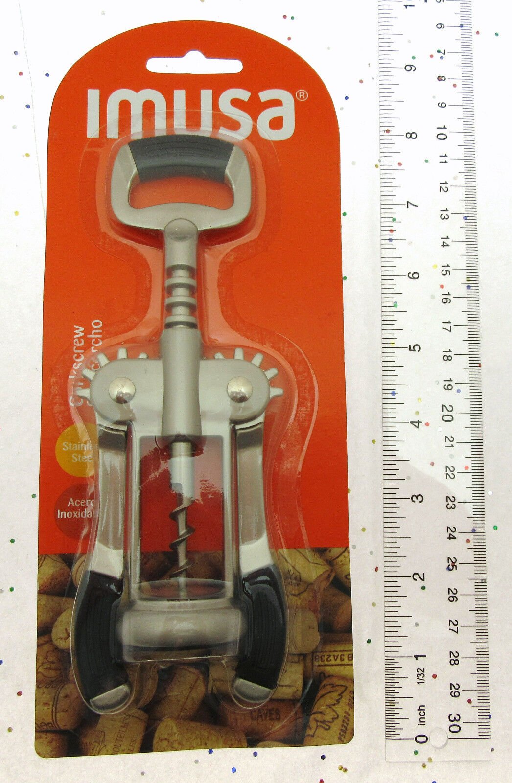 IMUSA ~ Corkscrew ~ Wine Bottle Opener ~ Quality