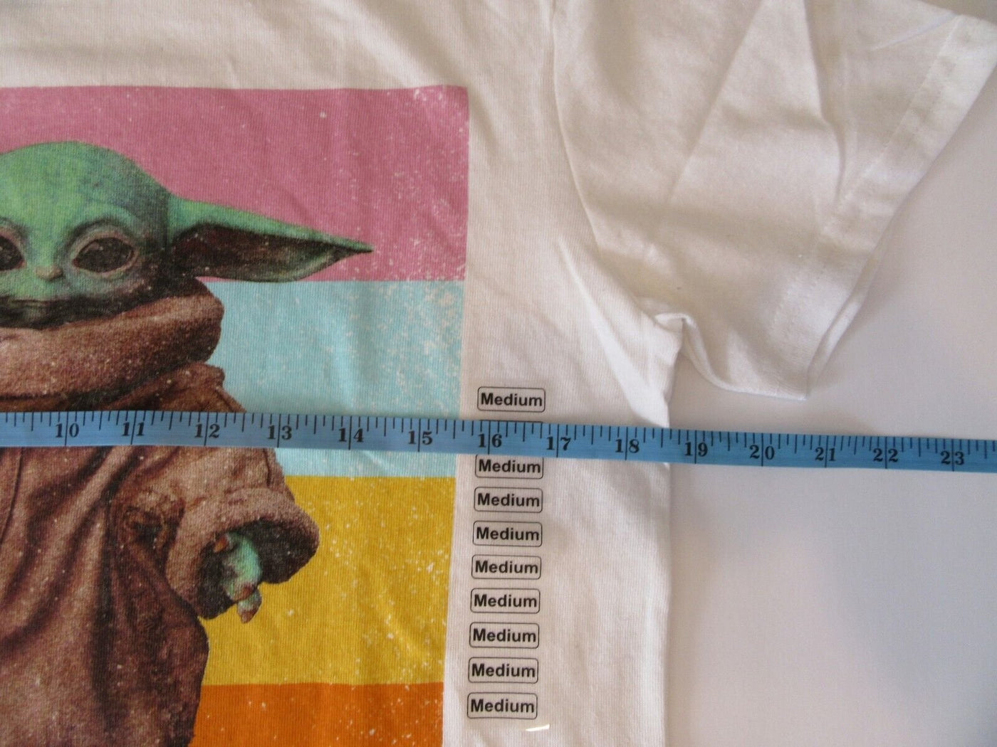 Grogu ~ Baby Yoda Star Wars Medium T-Shirt ~ Size M ~ White T Shirt