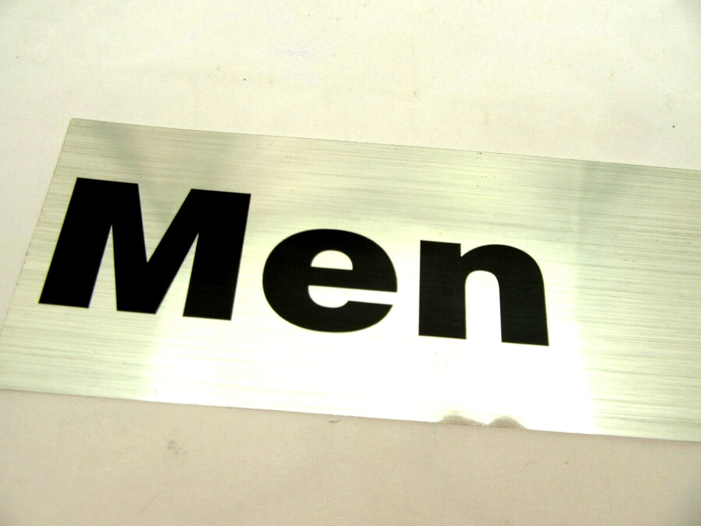 Men Room Self Adhesive Metal Sign