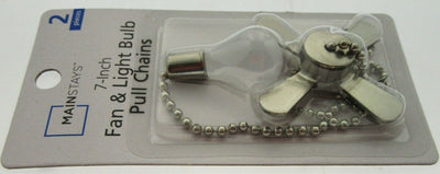 Mainstays Fan & Light Bulb Pulls - Decorative Ceiling Fan Pull Chains