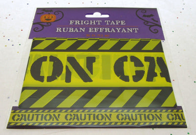 Fright Tape ~ Caution ~ Halloween Decoration ~ 30 Feet