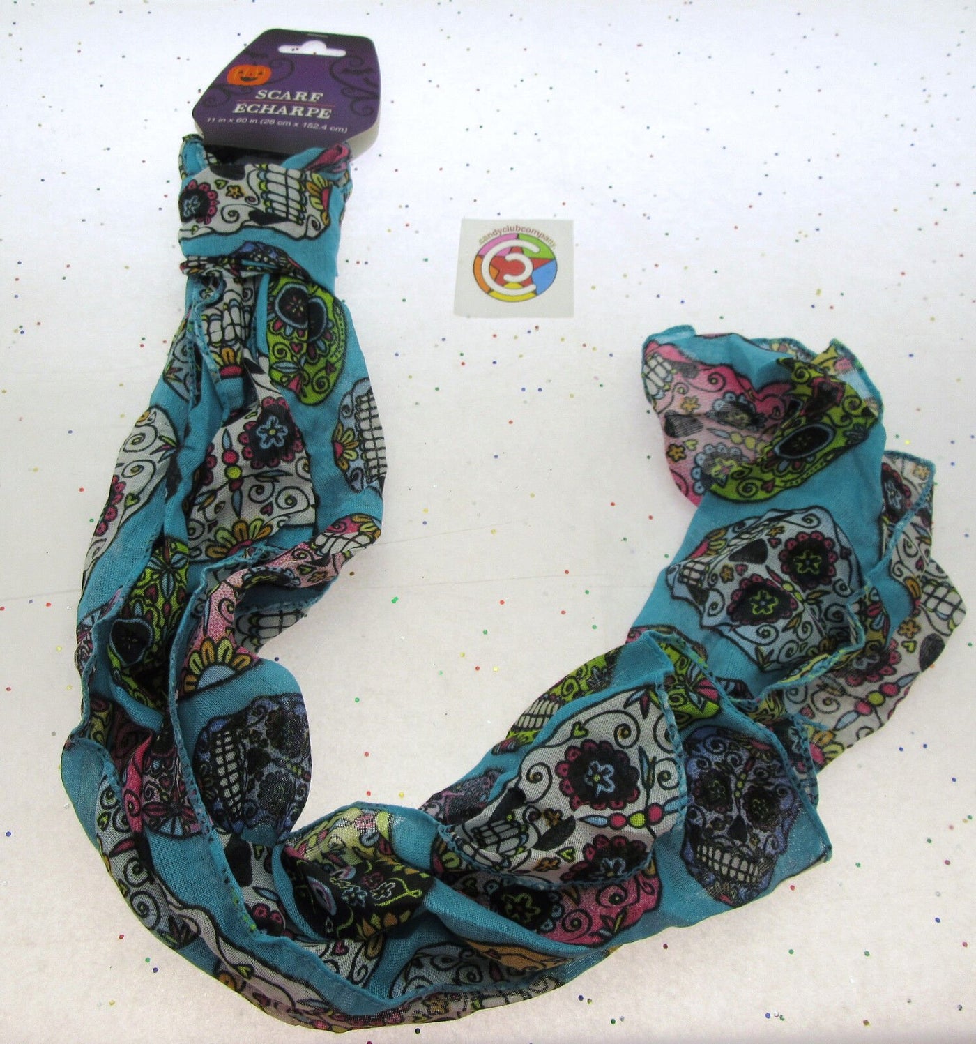 Halloween Scarf ~ Skull ~ Halloween Clothing Decoration