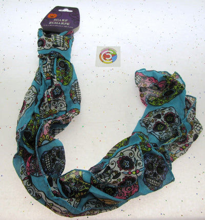 Halloween Scarf ~ Skull ~ Halloween Clothing Decoration