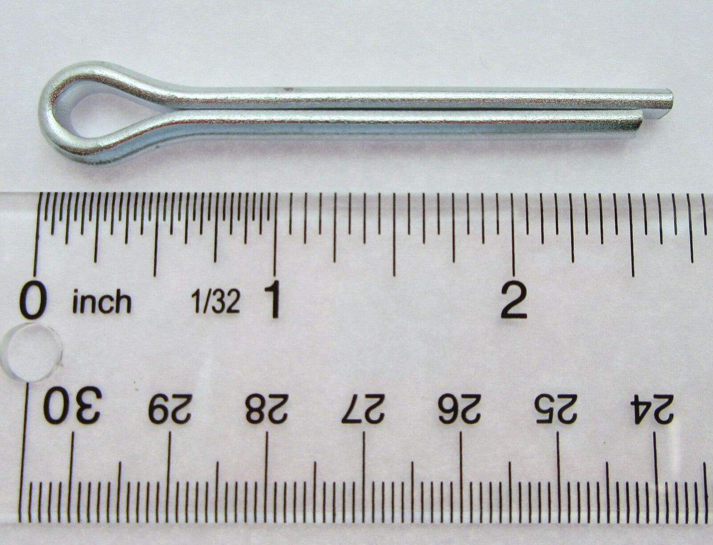 Cotter Split Pin ~ 1/4 inch x 2 inch ~ Extra Long ~ Zinc Plated