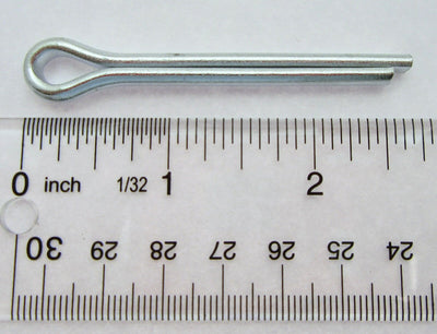 Cotter Split Pin ~ 1/4 inch x 2 inch ~ Extra Long ~ Zinc Plated