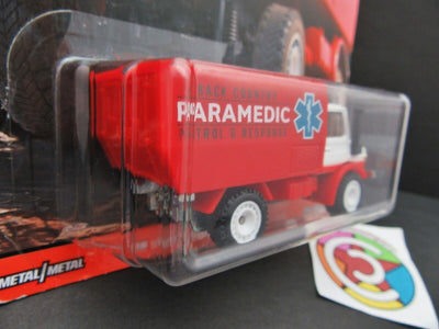 Hot Wheels ~ Back Country PARAMEDIC ~ 1988 Mercedes Unimog U1300  ~ 1:64 Scale