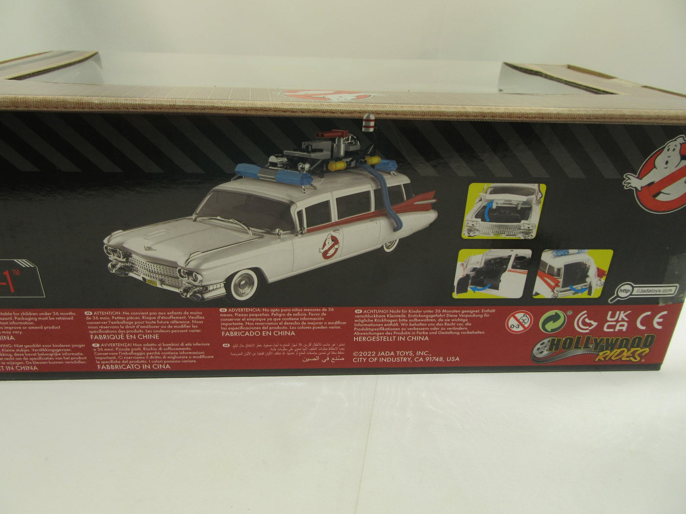 Ghostbusters ECTO-1 Diecast Car Jada Toys Hollywood Rides 1:24 White