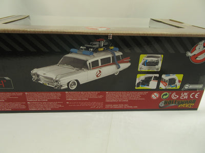Ghostbusters ECTO-1 Diecast Car Jada Toys Hollywood Rides 1:24 White