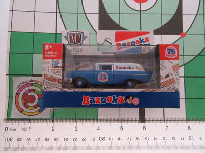M2 Details ~ Bazooka 75th Anniversary 1957 Chevrolet Sedan Delivery Die Cast Car