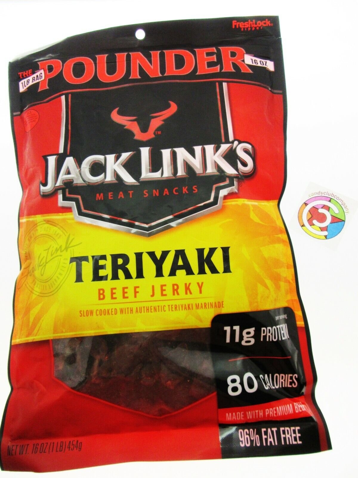Jack Link's ~ Teriyaki Beef Jerky 16 oz./ 454g One Pound 1lb