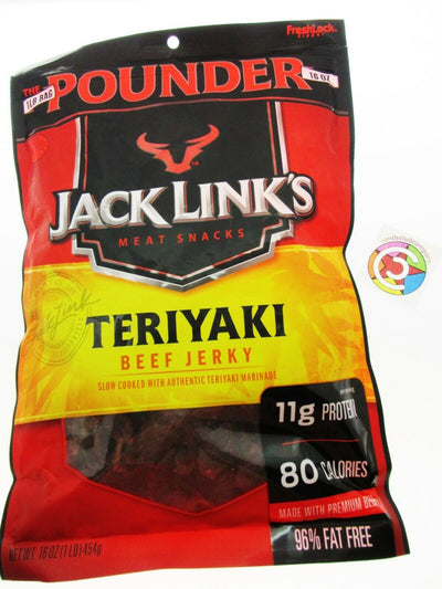 Jack Link's ~ Teriyaki Beef Jerky 16 oz./ 454g One Pound 1lb