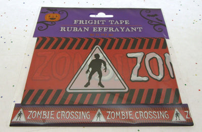 Fright Tape ~ Zombie Crossing ~ Halloween Decoration ~ 30 Feet