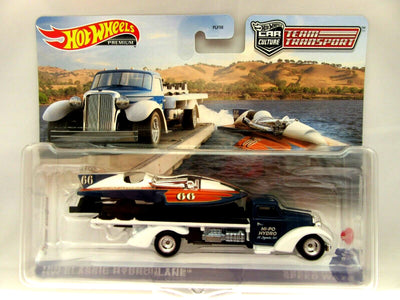 HW Classic Hydroplane Speed Waze ~ Hot wheels ~ Team Transport